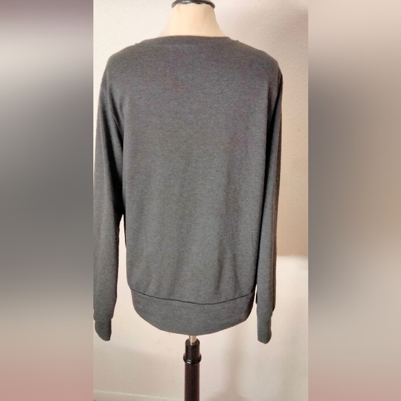 "Faith"world sweater sweatshirt Gray Long sleeve comfortable wear size XL - Picture 9 of 14